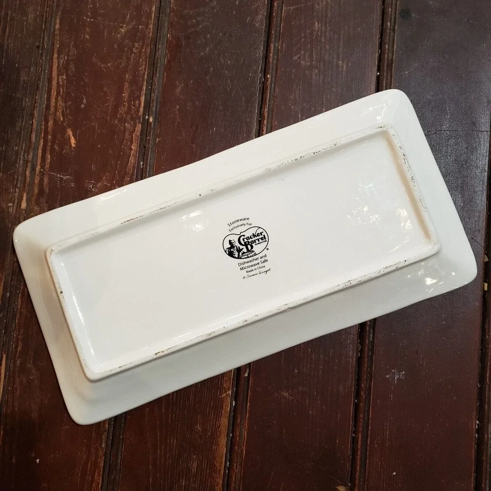 Vtg Cracker Barrel Susan Winget Stoneware‎ Plate - Love of a Family / Blessing -